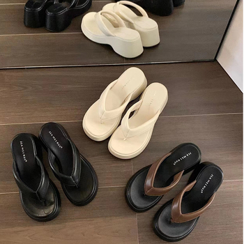 Ženske casual japanke s PU gornjim dijelom, PU podlogom, gumom, okruglim nosom, uzorak riblje kost