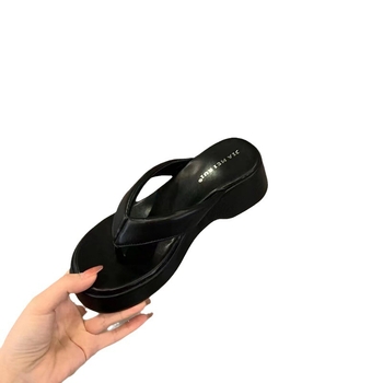 Ženske casual japanke s PU gornjim dijelom, PU podlogom, gumom, okruglim nosom, uzorak riblje kost