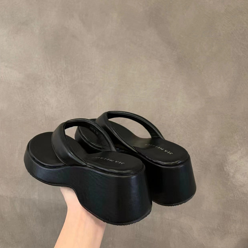 Ženske casual japanke s PU gornjim dijelom, PU podlogom, gumom, okruglim nosom, uzorak riblje kost