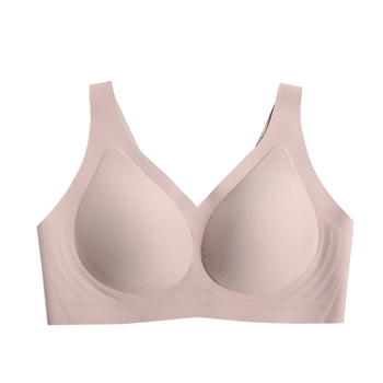 Ενιαίο χωρίς ραφές σουτιέν με σταθερή κάψα, ναϊλον ύφασμα, επένδυση από σπαντέξ, πλήρης κάλυψη, χωρίς μεταλλικό δαχτύλι, σταθερές διπλές τιράντες