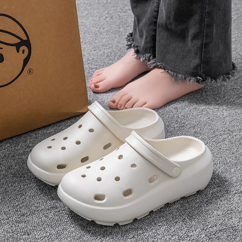 Női Crocs-stílusú papucsok, EVA felső és EVA talp, csúszásmentes és dezodoráló, kopásálló, injektált talp, 1.5–3.5 cm vastagság, nyár 2025
