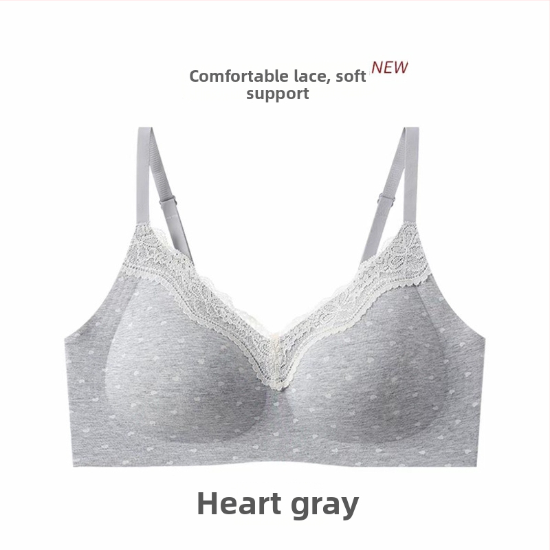 Σουτιέν χωρίς ραφές με δαντέλα, 3/4 cup, μεσαίου τύπου καλουπιού, σταθεροί ιμάντες, πίσω κλείσιμο με τέσσερις σειρές αγκιστριών