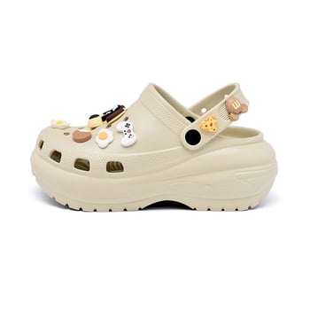 Perforált szandálok (uniszex) – EVA felsőrész és EVA talp, könnyű, lélegző, csúszásmentes, vastag talp >3 cm, sarkak 3 cm