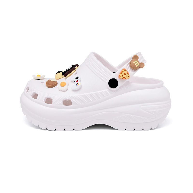 Perforált szandálok (uniszex) – EVA felsőrész és EVA talp, könnyű, lélegző, csúszásmentes, vastag talp >3 cm, sarkak 3 cm