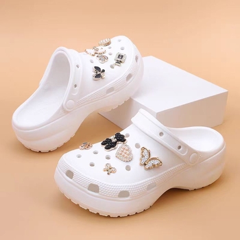 Ženske Crocs stil ljetnih sandala, prozračni EVA gornji dio i EVA potplat, 6–7 cm debeli potplat, mekani, protivklizni, povećavaju visinu, plaža