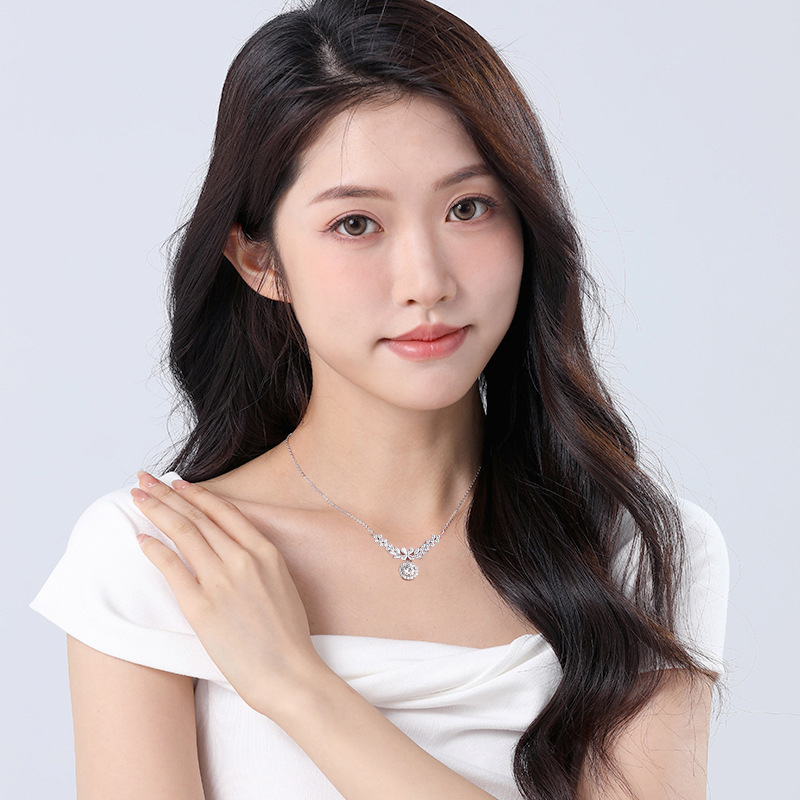 Колие със сребро 925, диамантна обработка, верига Flash o chain, стил светъл лукс, марка Shiny Selection