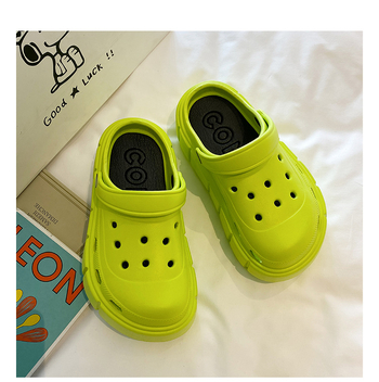 EVA vastag talpú klumpák nőknek – nyári puha talppal strand és kerthez, csúszásgátló, magasság növelő, EVA injekcióval formázott