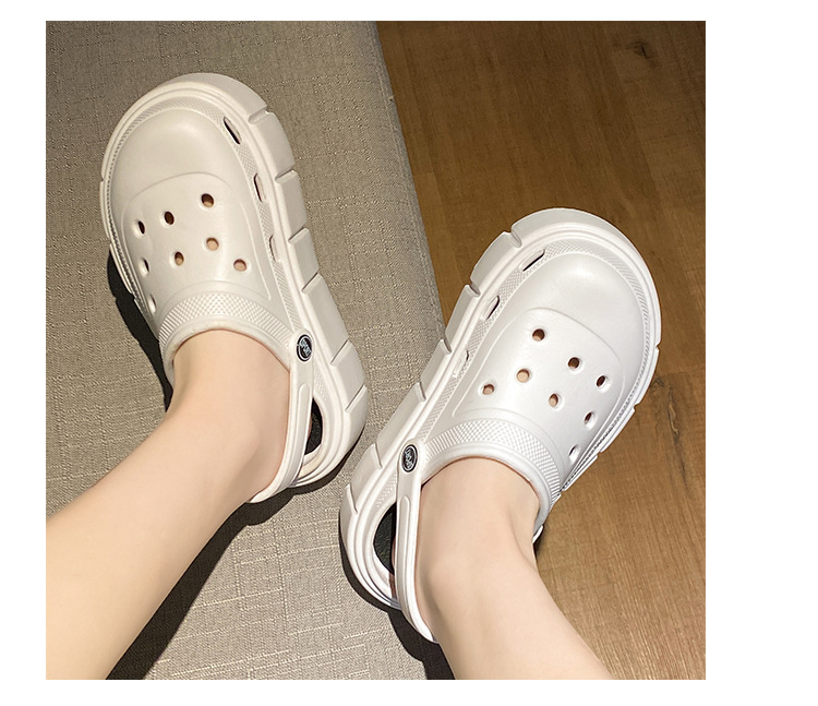 EVA vastag talpú klumpák nőknek – nyári puha talppal strand és kerthez, csúszásgátló, magasság növelő, EVA injekcióval formázott