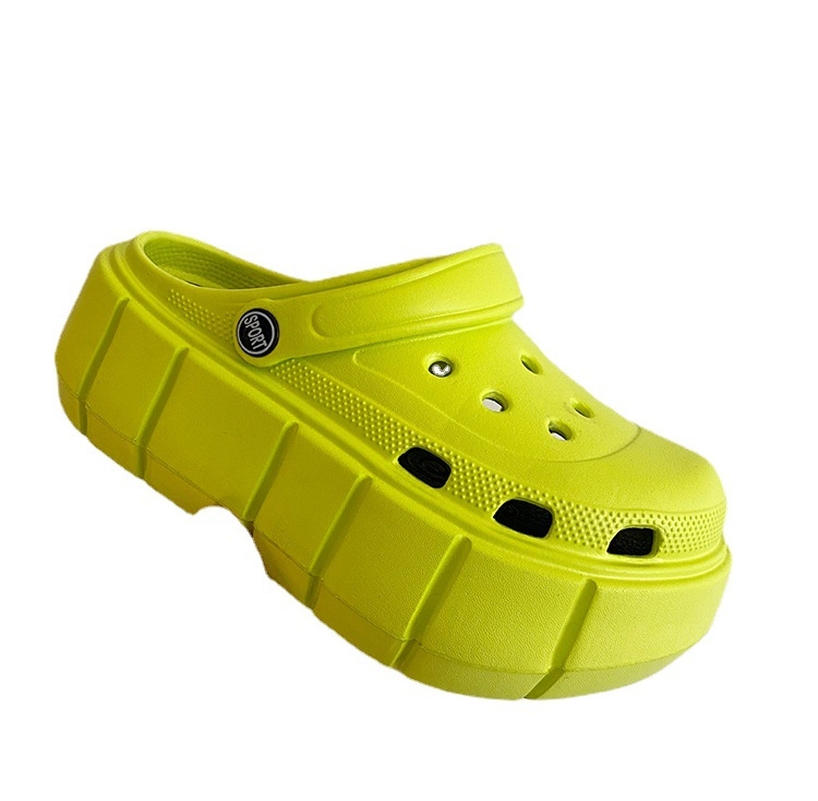 EVA vastag talpú klumpák nőknek – nyári puha talppal strand és kerthez, csúszásgátló, magasság növelő, EVA injekcióval formázott