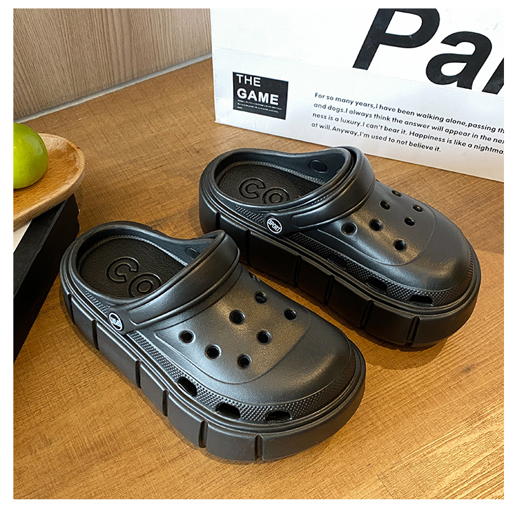 EVA vastag talpú klumpák nőknek – nyári puha talppal strand és kerthez, csúszásgátló, magasság növelő, EVA injekcióval formázott