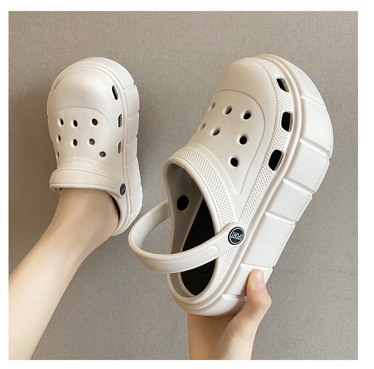 EVA vastag talpú klumpák nőknek – nyári puha talppal strand és kerthez, csúszásgátló, magasság növelő, EVA injekcióval formázott