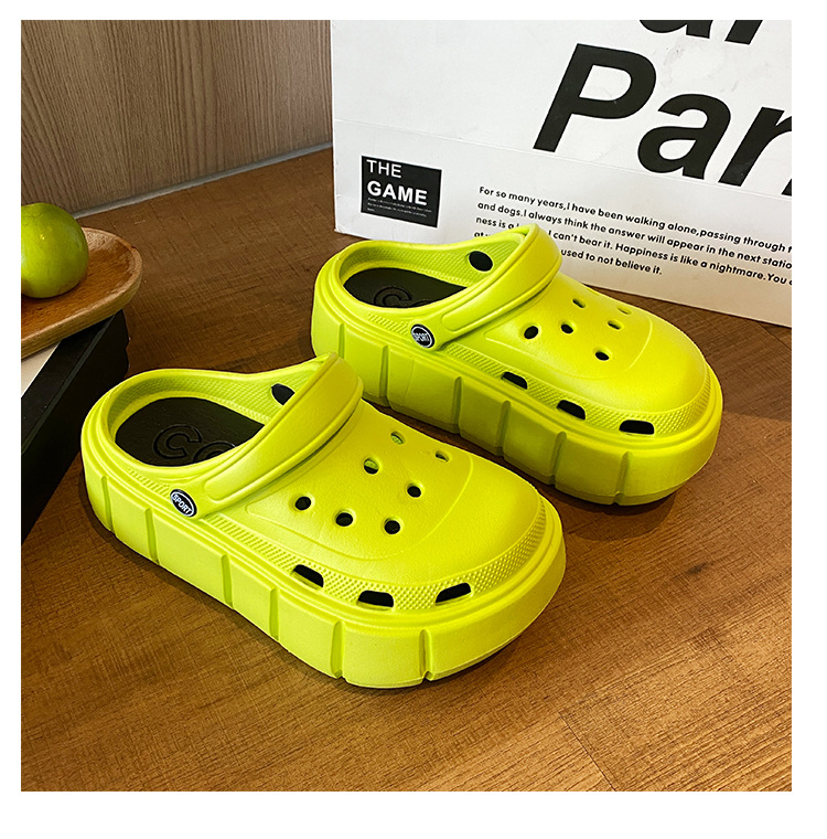 EVA vastag talpú klumpák nőknek – nyári puha talppal strand és kerthez, csúszásgátló, magasság növelő, EVA injekcióval formázott