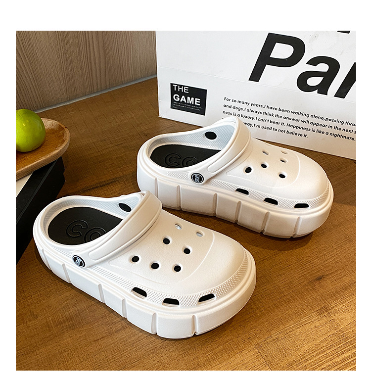 EVA vastag talpú klumpák nőknek – nyári puha talppal strand és kerthez, csúszásgátló, magasság növelő, EVA injekcióval formázott