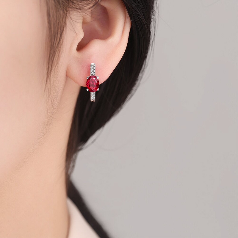 Geometrικά σκουλαρίκια από χαλκό με ζιρκόνια – καθημερινό στυλ για γυναίκες