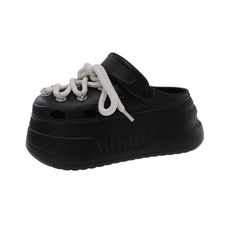 Ženske sandale u Crocs-stilu od EVA, s prorezima, protuklizna potplata, EVA gornji dio i EVA đon, debljina đona 3 cm ili više, proljeće 2025