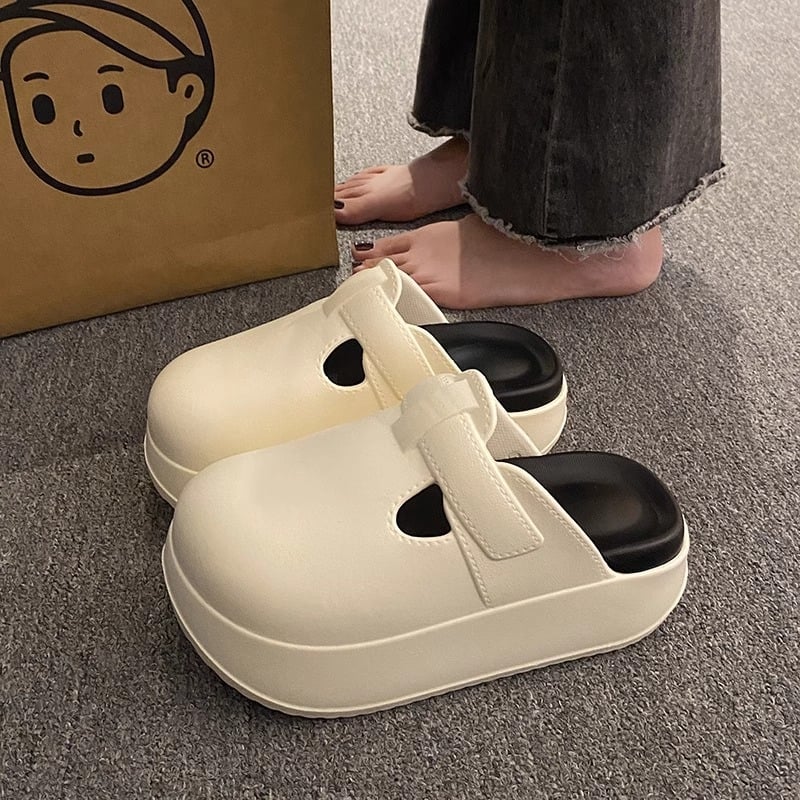 Ženske slip-on sandale od EVA, EVA gornji dio i potplat, okrugli vrh, bez podstava, Birkenstock stil inspiriran