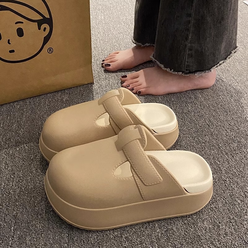 Ženske slip-on sandale od EVA, EVA gornji dio i potplat, okrugli vrh, bez podstava, Birkenstock stil inspiriran