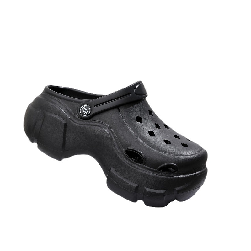 Ženske sandale s rupicama za povećanje visine, EVA gornji dio i potplat, 7 cm debeli potplat, DIY Crocs serija