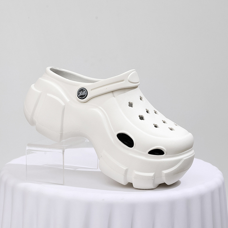 Ženske sandale s rupicama za povećanje visine, EVA gornji dio i potplat, 7 cm debeli potplat, DIY Crocs serija