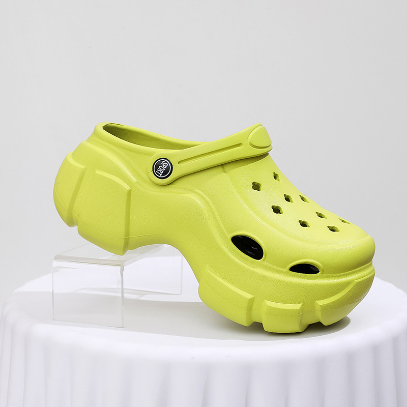 Ženske sandale s rupicama za povećanje visine, EVA gornji dio i potplat, 7 cm debeli potplat, DIY Crocs serija