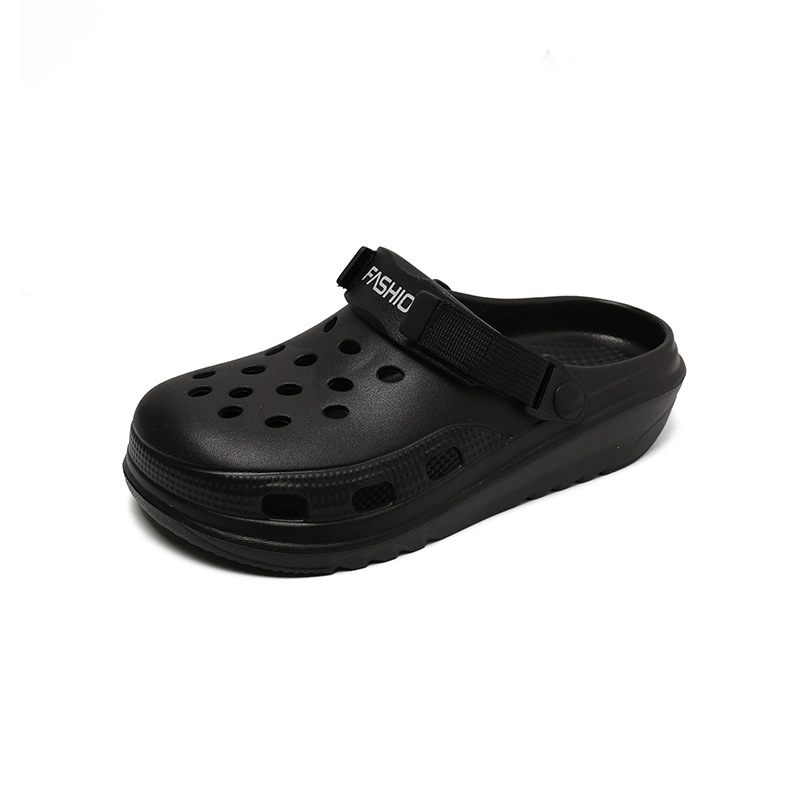 Crocs-stil papuče s stražnjim remenom, unisex, EVA gornji dio i đon, prozračne, protuklizne, debljina đona 4,5 mm
