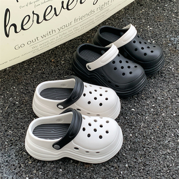 Ženske Croc-stila cipele s otvorima, EVA gornji dio i EVA đon, 10 cm debeli đon, povećanje visine