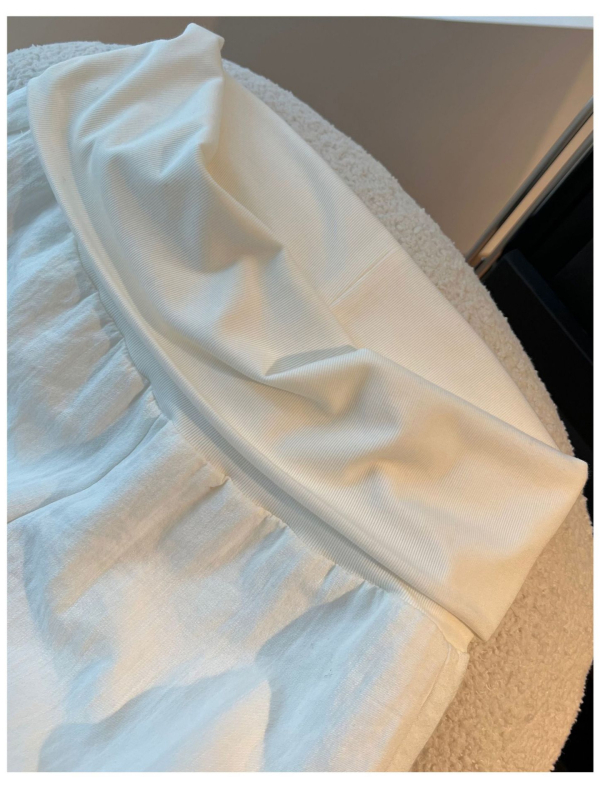 Trudničke hlače s širokim krojem, podrška za trbuh, pamuk-poliester smjesa, srednje gustoće tkanina, ljeto