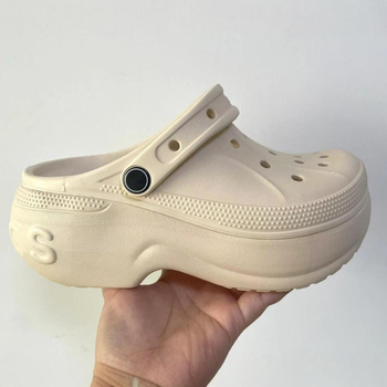 Unisex EVA Crocs stil papuče, zatvorenim prstom, gornji dio EVA, đon EVA, peta visine 4 cm, debljina potplata 3 cm+, dišuće, lagane