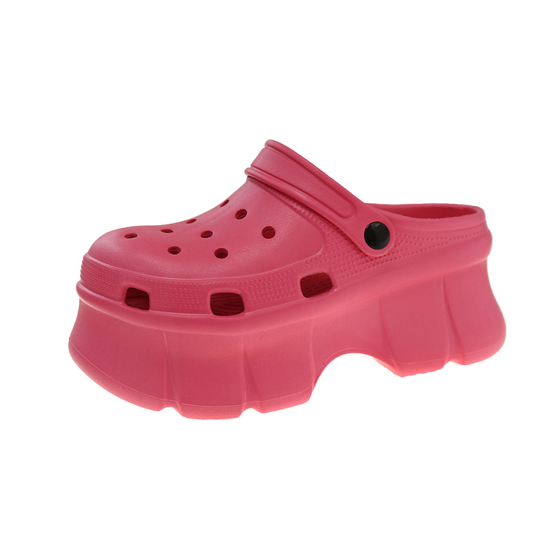 Ženske Crocs-stil papuče sa debelim potplatom, protuklizne, prozračne, gornji dio EVA, potplata EVA, debljina potplata 7–8 cm