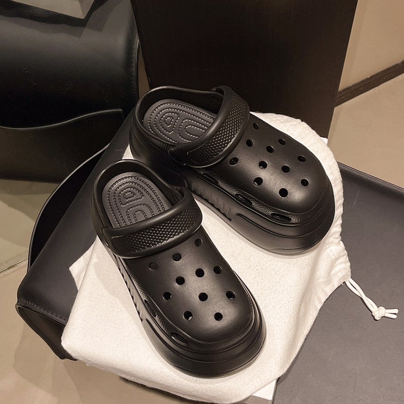 Ženske Crocs-stil EVA sandale s debelim potplatom, prozračne i udobne za unutarnju i vanjsku uporabu, debljina potplata 3,5 cm i više