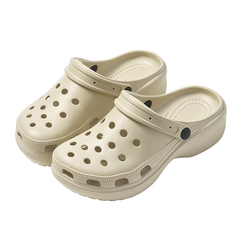 Ženske Crocs-stil sandale s dizajnom oblaka rupa, EVA gornji dio i EVA potplat, debeli potplat, injection-molded potplat, ljeto 2025