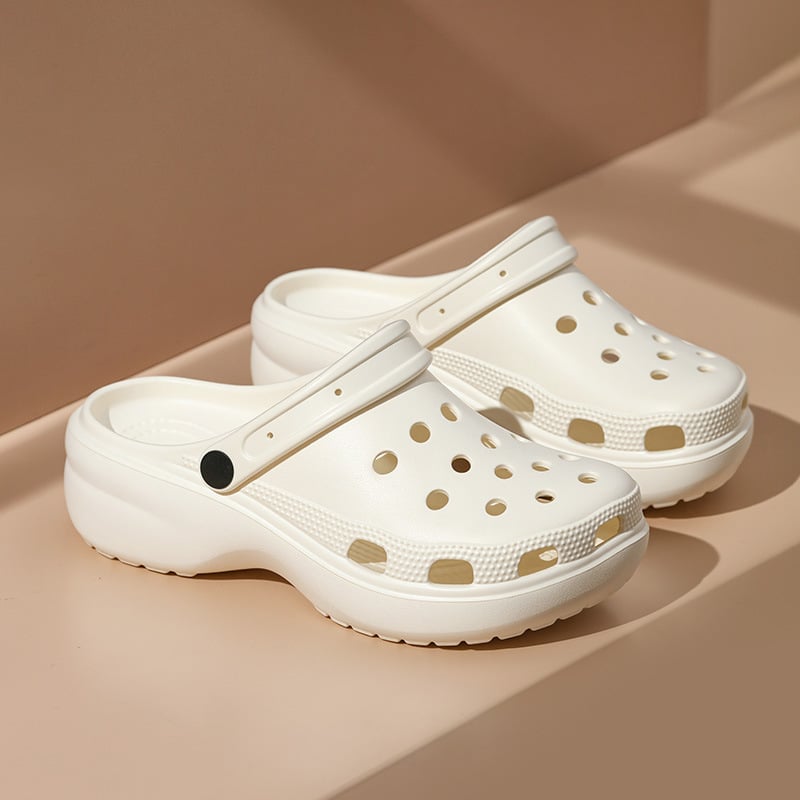 Ženske Crocs-stil sandale s dizajnom oblaka rupa, EVA gornji dio i EVA potplat, debeli potplat, injection-molded potplat, ljeto 2025
