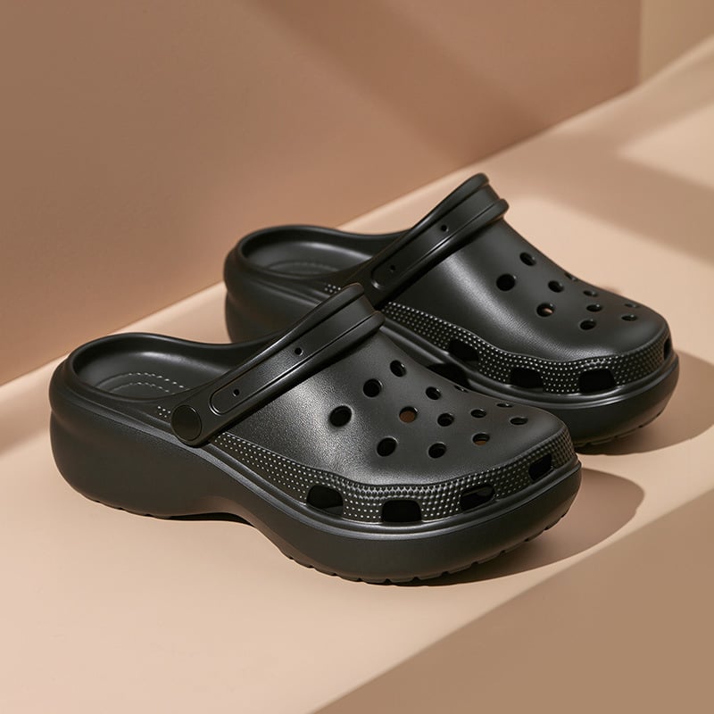 Ženske Crocs-stil sandale s dizajnom oblaka rupa, EVA gornji dio i EVA potplat, debeli potplat, injection-molded potplat, ljeto 2025