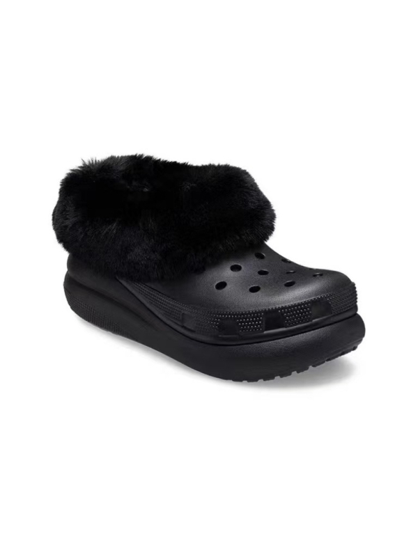 Ženske papuče I-oblika EVA s fleece podlogom, 5 cm debeli potplat, protuklizne, tople i izdržljive za kućnu i vanjsku upotrebu
