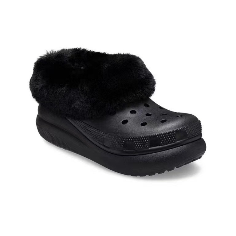 Ženske papuče I-oblika EVA s fleece podlogom, 5 cm debeli potplat, protuklizne, tople i izdržljive za kućnu i vanjsku upotrebu