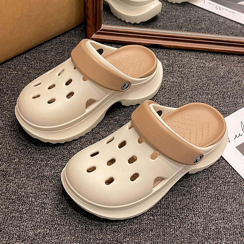 Crocs-stil sandale za unisex, EVA gornji dio i EVA potplat, protuklizne, potplat izrađen injekcijskim oblikovanjem, debljina potplata 5–8 cm, izlazak proljeće 2025
