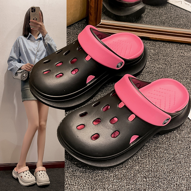 Crocs-stil sandale za unisex, EVA gornji dio i EVA potplat, protuklizne, potplat izrađen injekcijskim oblikovanjem, debljina potplata 5–8 cm, izlazak proljeće 2025