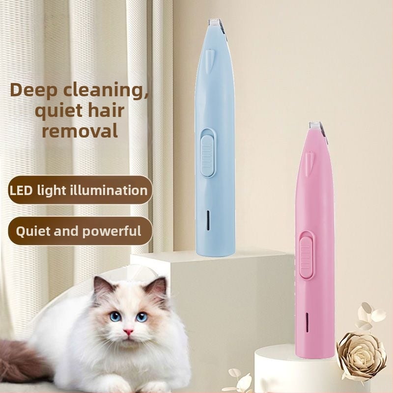 Trimmer electric pentru animale de companie (câini și pisici) – tuns păr pe lăbuțe, portabil, reîncărcabil