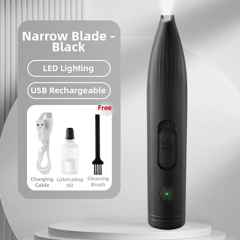 Trimmer electric pentru animale de companie (câini și pisici) – tuns păr pe lăbuțe, portabil, reîncărcabil