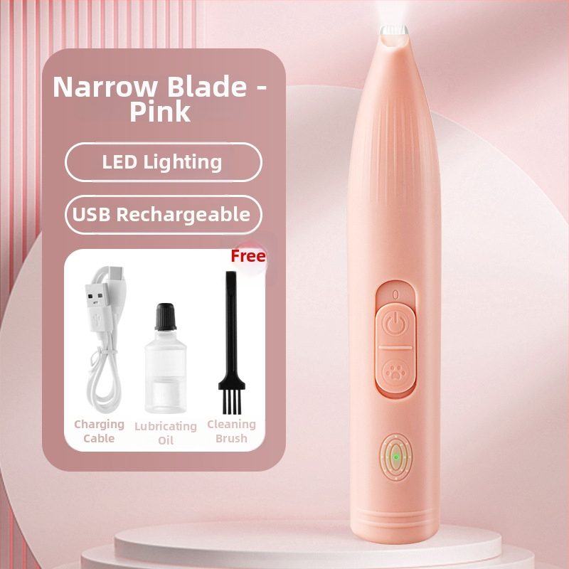 Trimmer electric pentru animale de companie (câini și pisici) – tuns păr pe lăbuțe, portabil, reîncărcabil