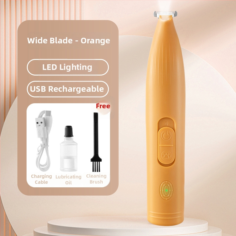 Trimmer electric pentru animale de companie (câini și pisici) – tuns păr pe lăbuțe, portabil, reîncărcabil