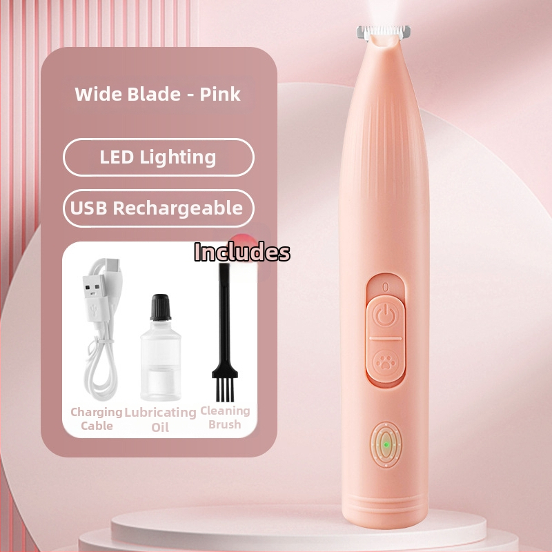 Trimmer electric pentru animale de companie (câini și pisici) – tuns păr pe lăbuțe, portabil, reîncărcabil