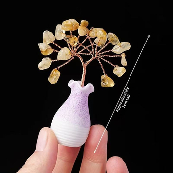 Vază mini din cristal pentru flori, design realist imitativ pentru DIY peisaj mini, Material: cristal, Categorie: Resin Craft, Brand: Floating Life Half Dream, Cod produs: C0055