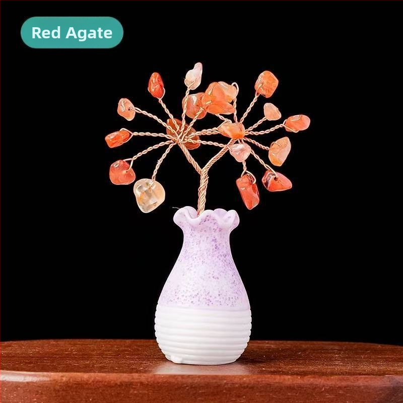 Vază mini din cristal pentru flori, design realist imitativ pentru DIY peisaj mini, Material: cristal, Categorie: Resin Craft, Brand: Floating Life Half Dream, Cod produs: C0055