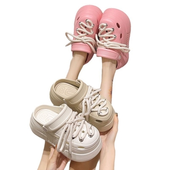 Női EVA platformos strandpapucs, slip-on, 3 cm+ vastag talp, gyorsan száradó, csúszásmentes