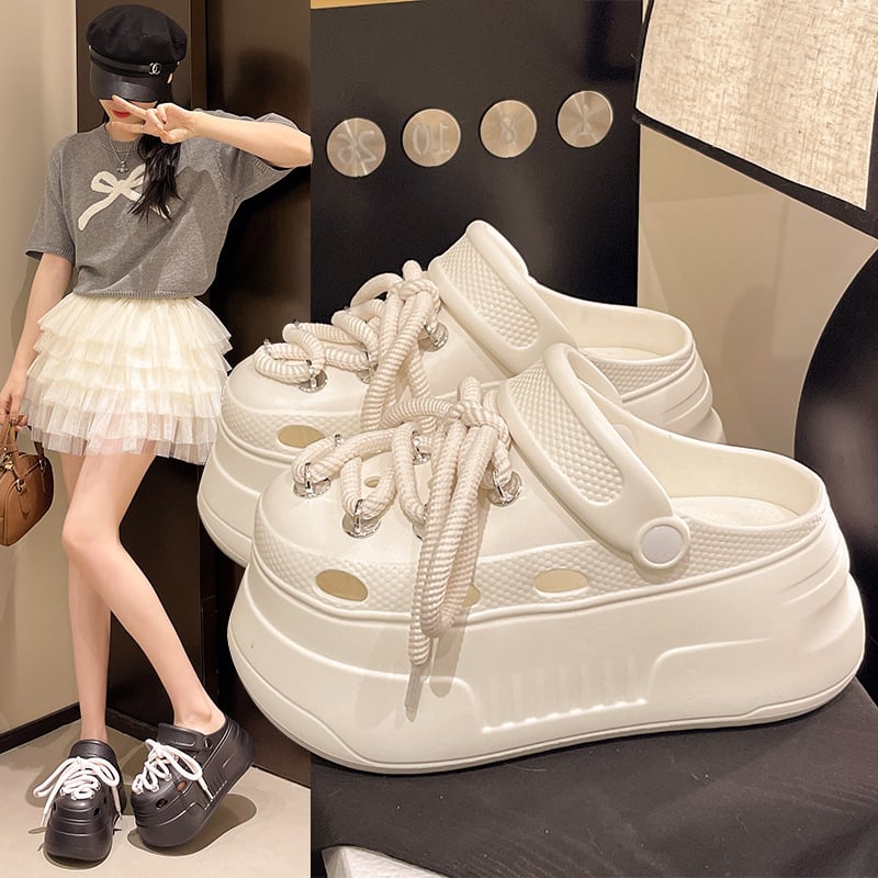 Női EVA platformos strandpapucs, slip-on, 3 cm+ vastag talp, gyorsan száradó, csúszásmentes