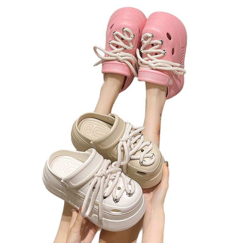 Női EVA platformos strandpapucs, slip-on, 3 cm+ vastag talp, gyorsan száradó, csúszásmentes