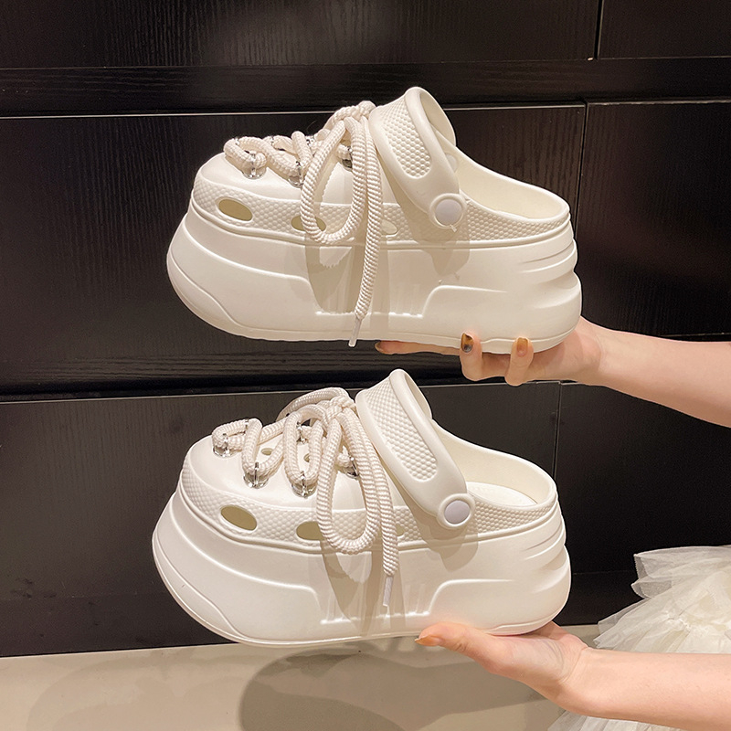 Női EVA platformos strandpapucs, slip-on, 3 cm+ vastag talp, gyorsan száradó, csúszásmentes