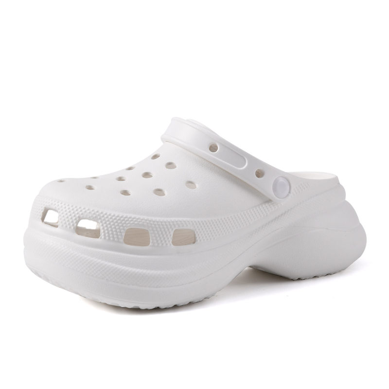 Unisex EVA sandale s zatvorenim prstom, perforirani gornji dio, 5 cm debeli potplat, protuklizne i otporne na habanje, za vanjsku upotrebu