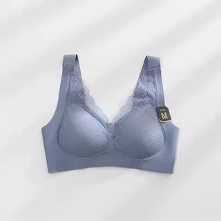 Σουτιέν latex χωρίς ραφές με δαντέλα, χωρίς μπανέλες, σταθερά διπλά ιμάντες, 3/4 чашка, μορφή καλουπιού: λεπτό πάνω, παχύτερο κάτω